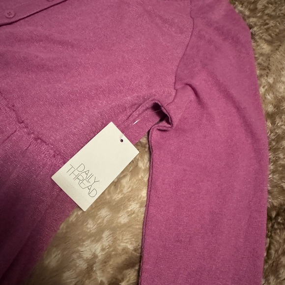 Daily Thread Women's Pink Button-Up Top - Picture 4 of 5